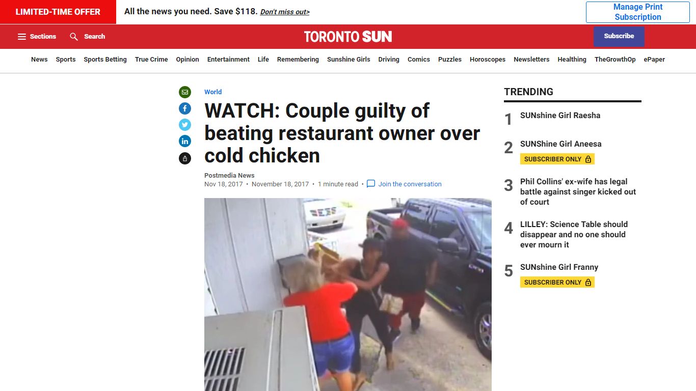 WATCH: Couple guilty of beating restaurant owner over cold chicken ...